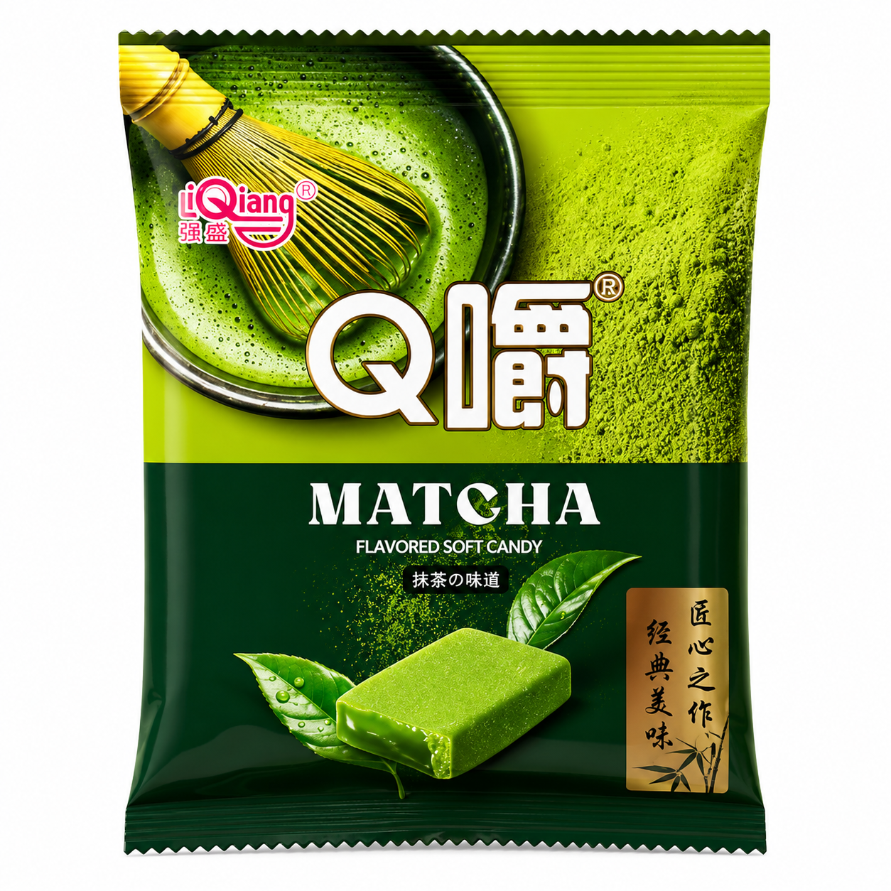 Liqiang Q Chew Matcha Milk Display (20x26g)
