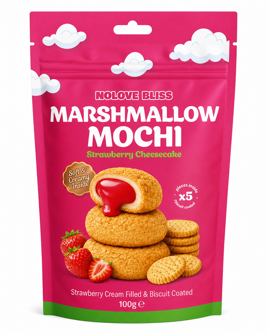 NOLOVE Bliss Mallow Bomb Strawberry Cheesecake (24x100g)