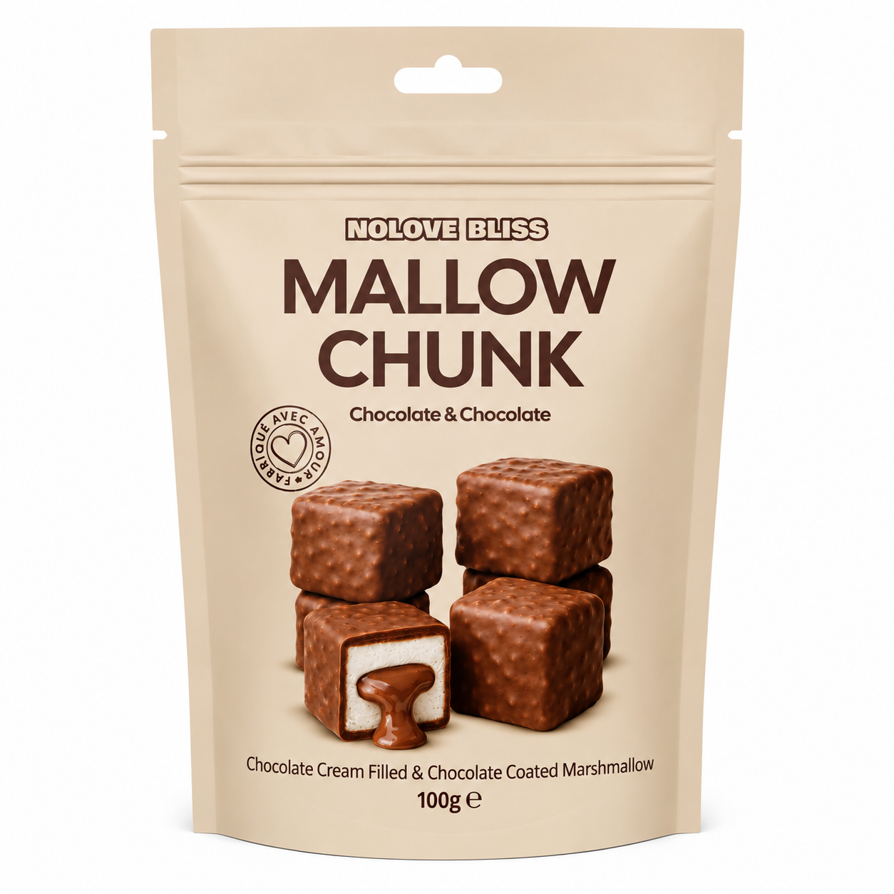 NOLOVE Bliss Mallow Chunk Chocolate & Chocolate (24x100g)