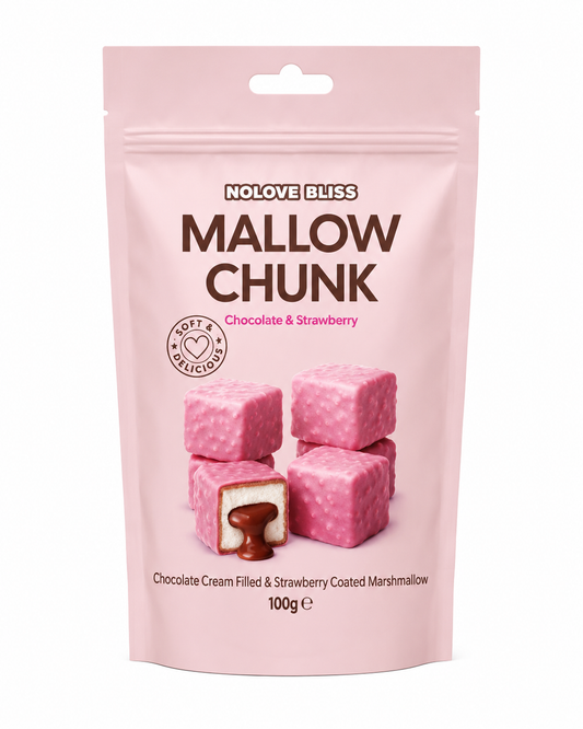 NOLOVE Bliss Mallow Chunk Strawberry (24x100g)