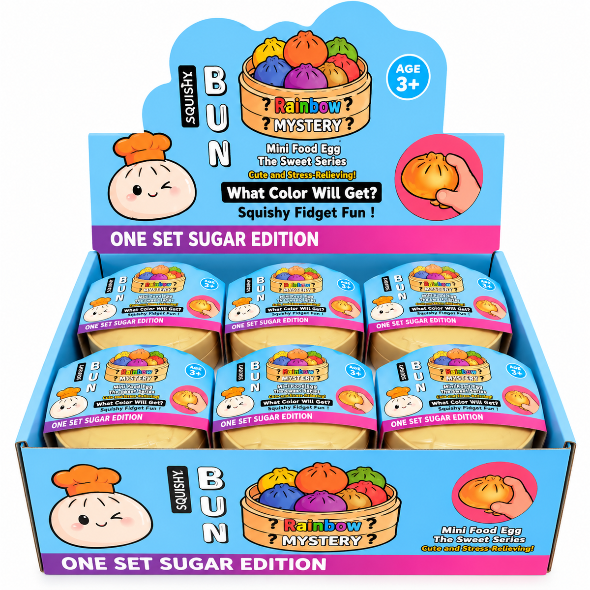 Squishy Dumpling Glitter Edition 8,5 cm (1x12er Pack)