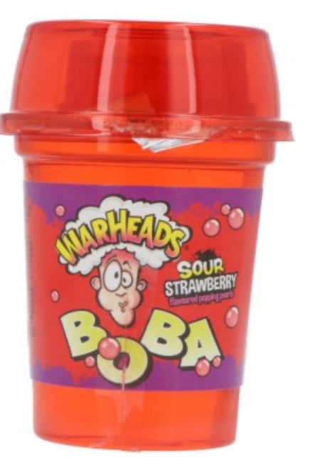 Warheads Boba Sour Strawberry (28x400ml)
