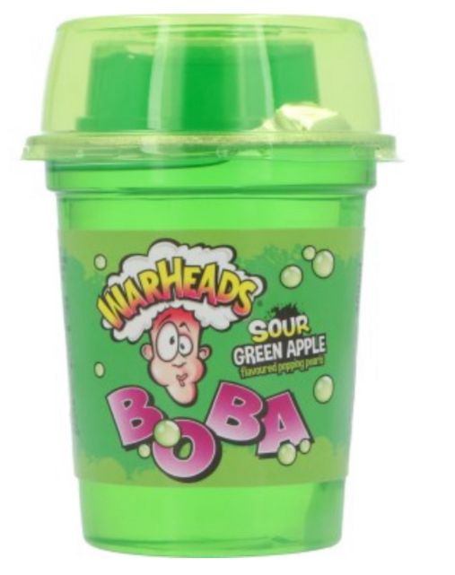 Warheads Boba Sour Green Apple (28x400ml)
