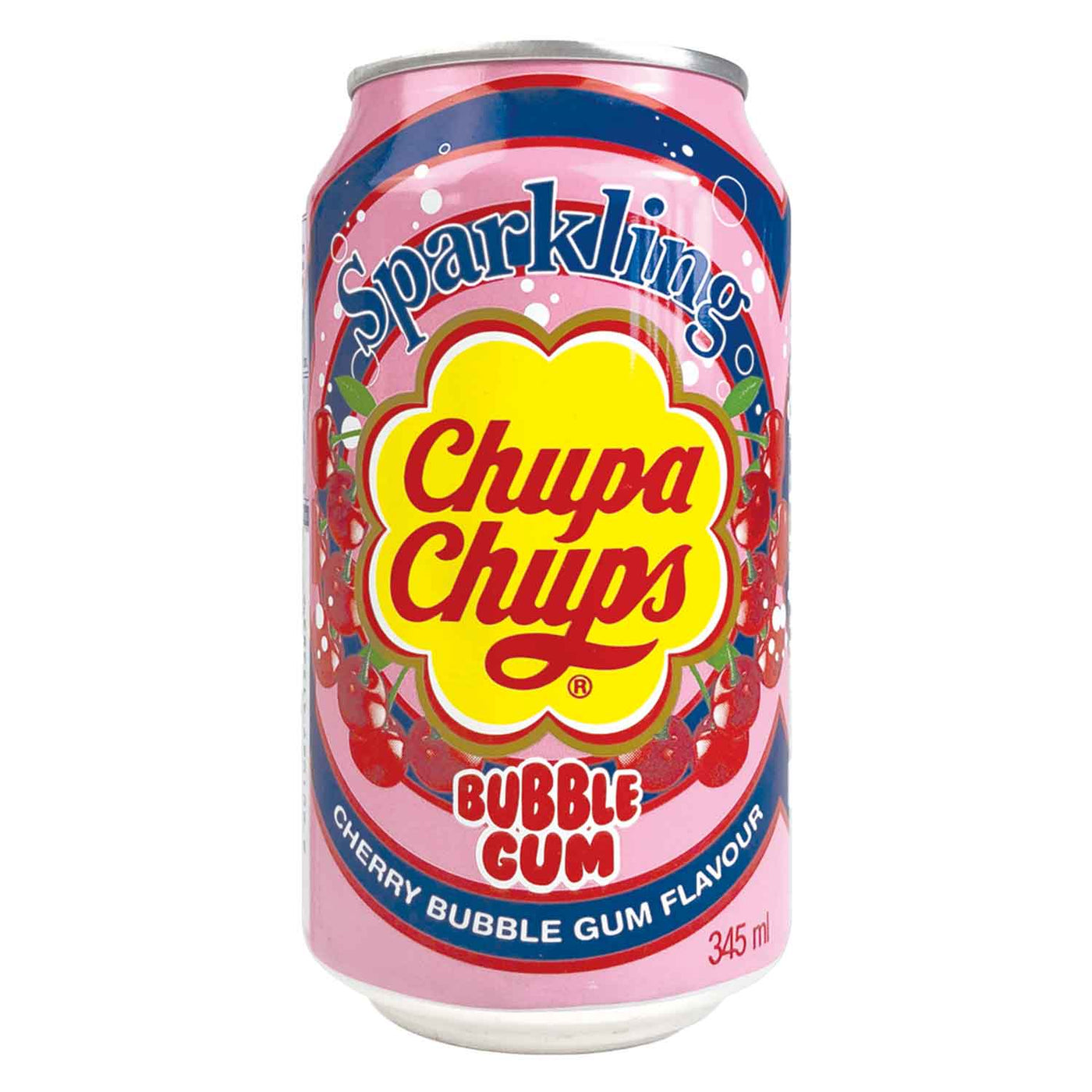 Chupa Chups Sparkling Cherry Bubble Gum (24x345ml)