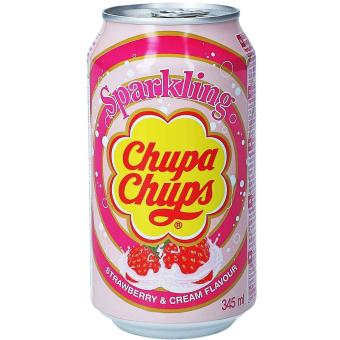 Chupa Chups Sparkling Strawberry Cream (24x345ml)