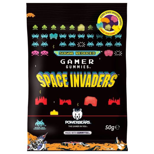 Powerbeärs Space Invaders Gamer Gummies (12x12x50g)
