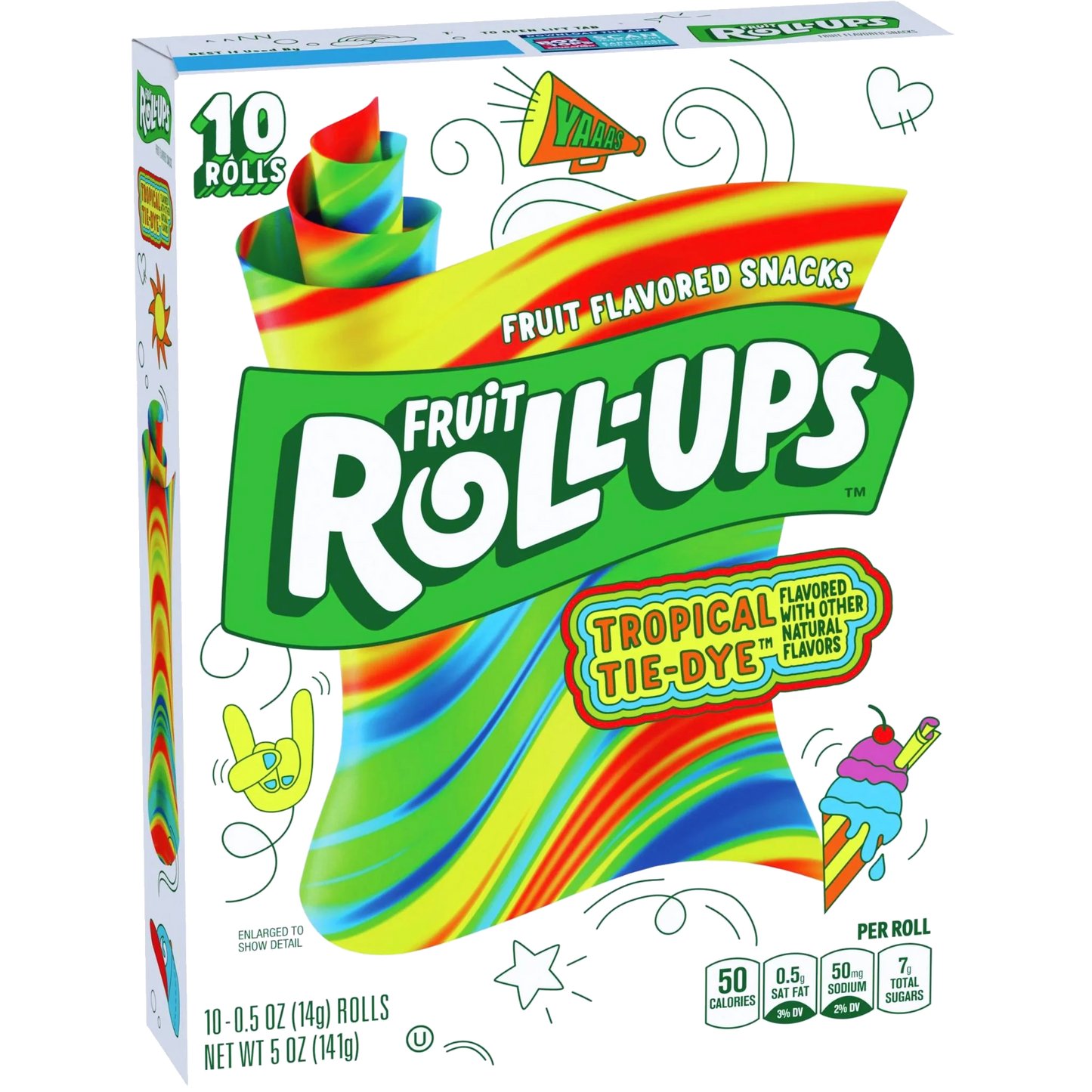Fruit Roll-Ups Torpical Tie Dye (10x141g)