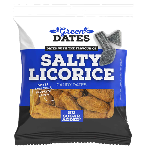 Green Dates Salty Licorice Dates (16x90g)