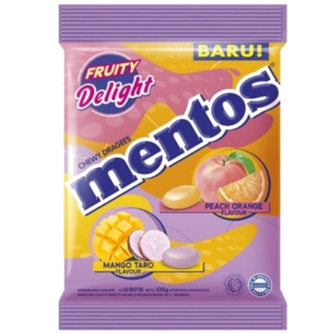Mentos Fruity Delight Peach-Orange Asia (40x121.5g)