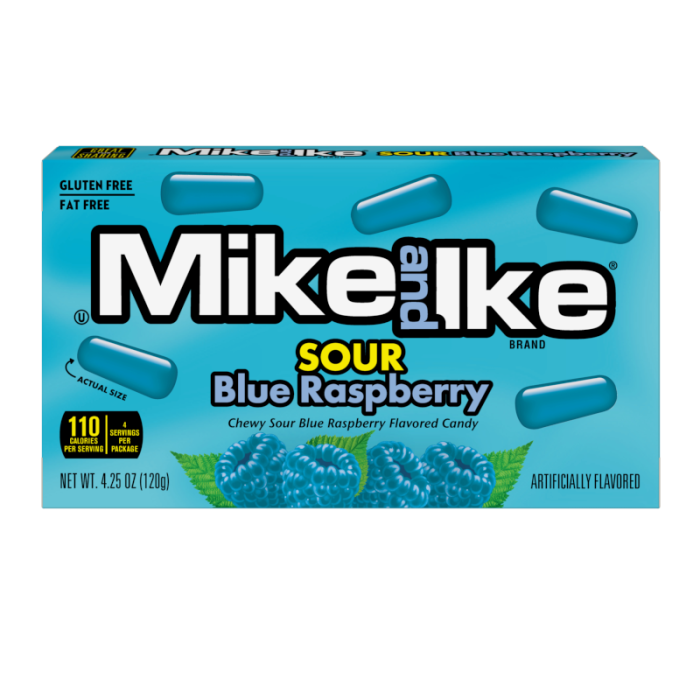 Mike and Ike Sour Blue Raspberry (12x120g)
