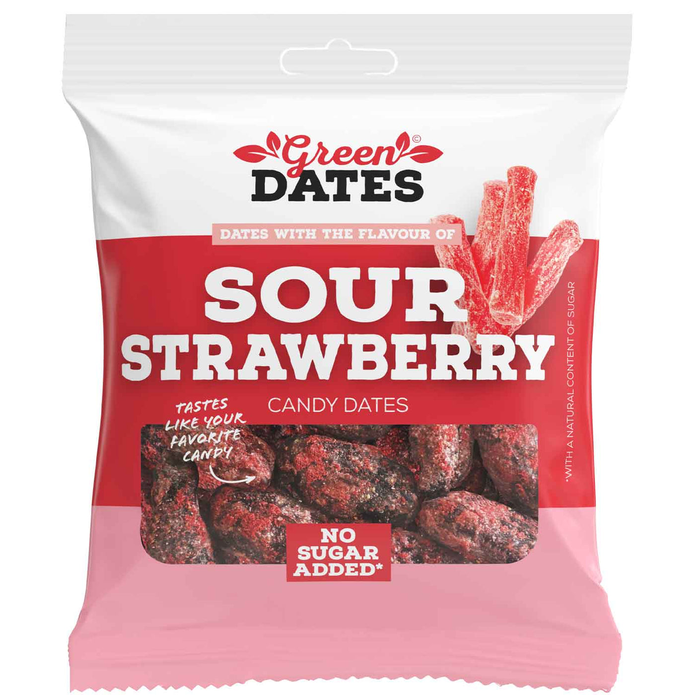 Green Dates Sour Strawberry (16x90g)