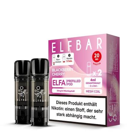 Elfbar ELFA Pods Blackberry Cherry 20mg/ml 2ml (10x2er Pack)