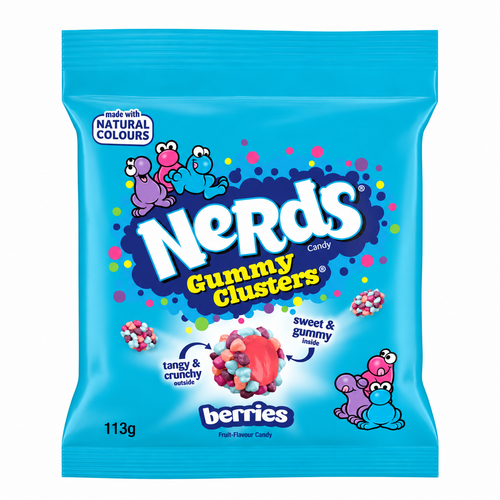 Nerds Gummy Clusters Berries Peg Bag (10x113g)