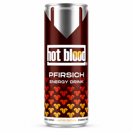 Hot Blood Pfirsich Energy Drink (24x250ml)