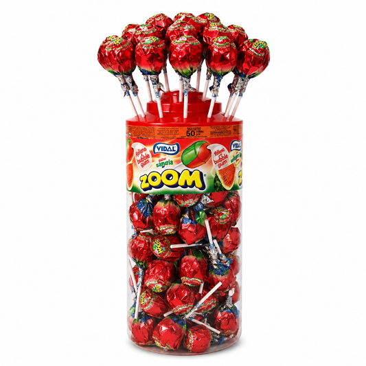 Vidal Mega Zoom Watermelon Lollies (1x50pcs.)
