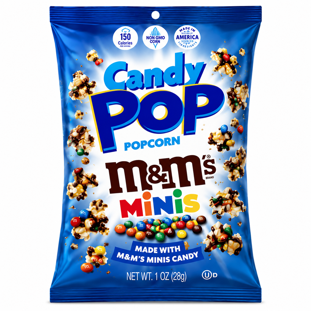 Candy Pop M&M Mini Popcorn (8x8x28g)