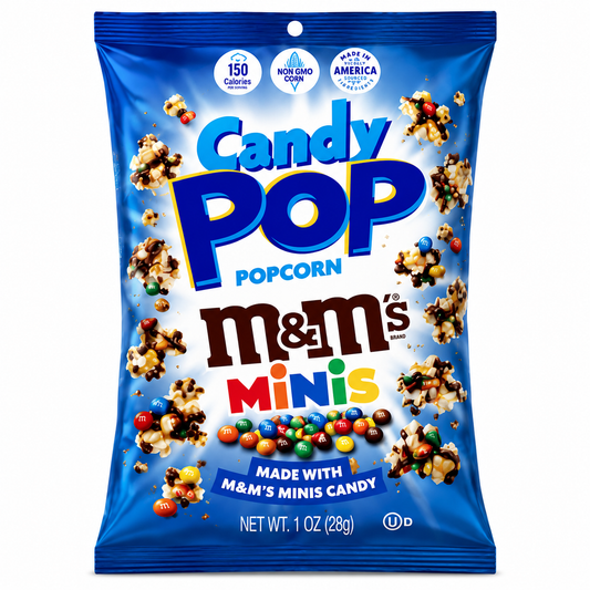 Candy Pop M&M Mini Popcorn (8x8x28g)