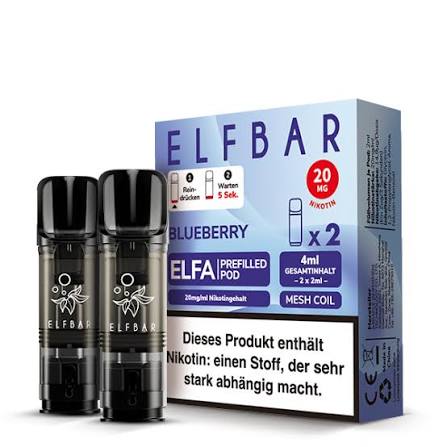 Elfbar ELFA Pods Blueberry 20mg/ml 2ml (10x2er Pack)
