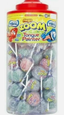 Vidal Mega Zoom Painter Cherry Lollies (1x50pcs.)
