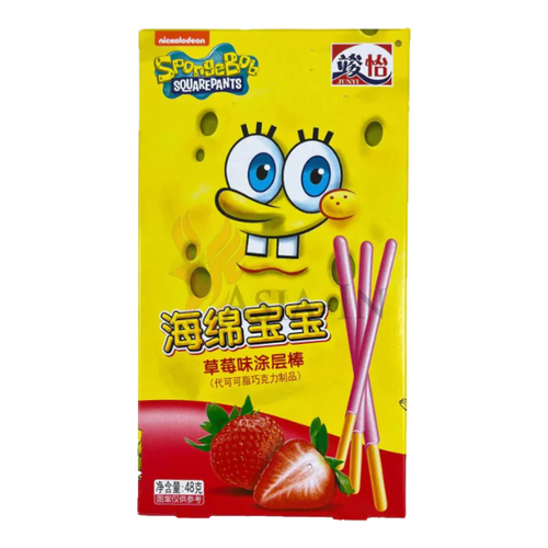 Spongebob Coated Stick Strawberry (36x21g)