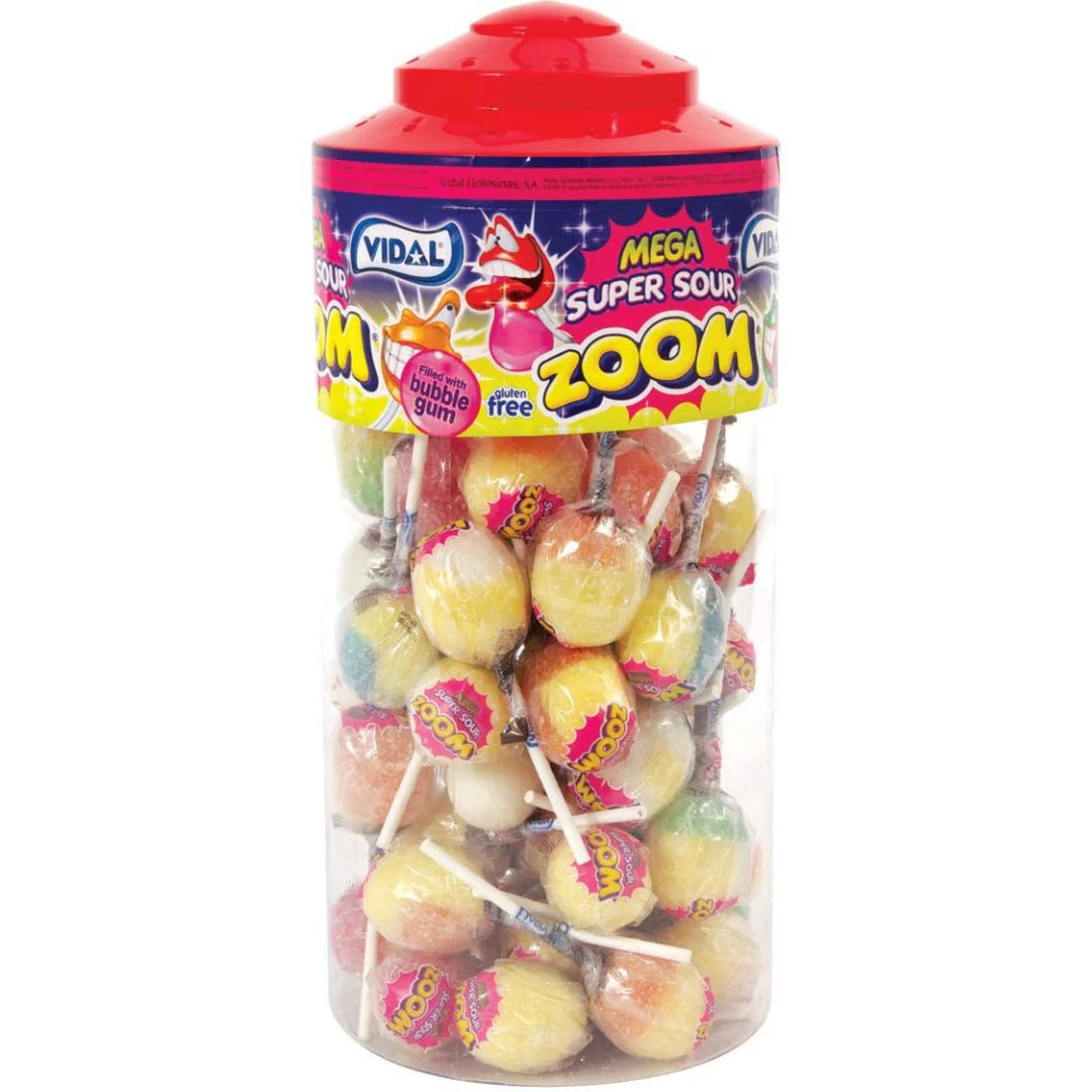 Vidal Mega Zoom Sour Lollies (1x50pcs.)