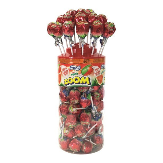 Vidal Mega Zoom Watermelon Lollies (1x50pcs.)